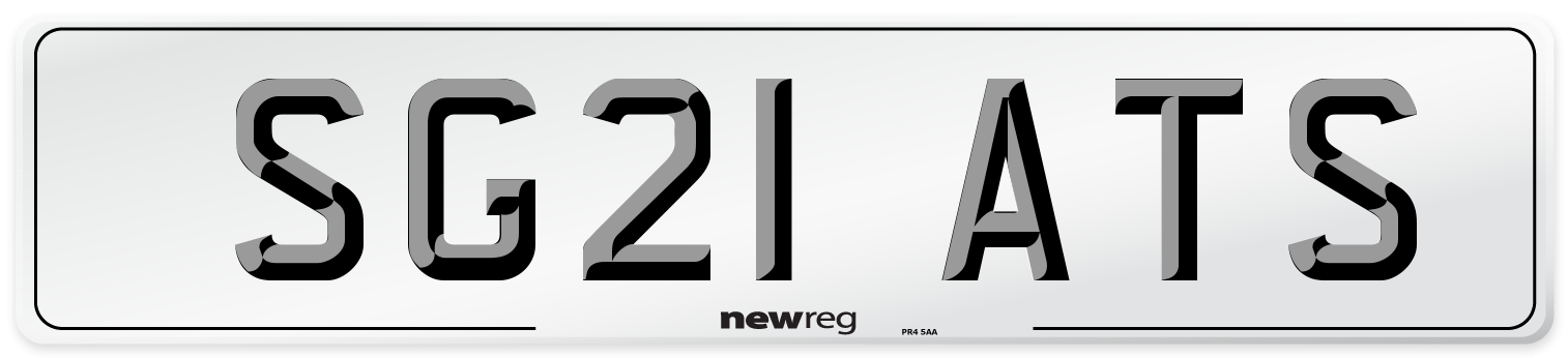 SG21 ATS Number Plate from New Reg